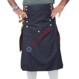 Handmade Deluxe Utility Kilt for Men - Durable and Stylish Kilt with Pockets