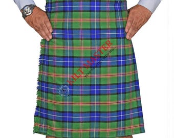 Jones Tartan Kilt: 8 Yard Acrylic Wool, Custom Highland Dress