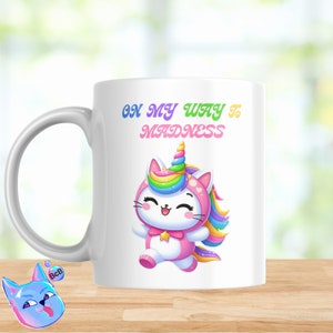 Unicorn Cat, Caticorn, Sublimation download, Png downloads, Caticorn mug files, Rainbow, Instant download, Unicorn gift, Unicorn, Colors