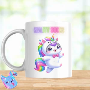 Unicorn Cat, Caticorn, Sublimation download, Png downloads, Caticorn mug files, Rainbow, Instant download, Unicorn gift, Unicorn, Colors