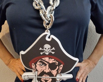 Pirate Maroon High School Mascot 3D Big Fan Chain