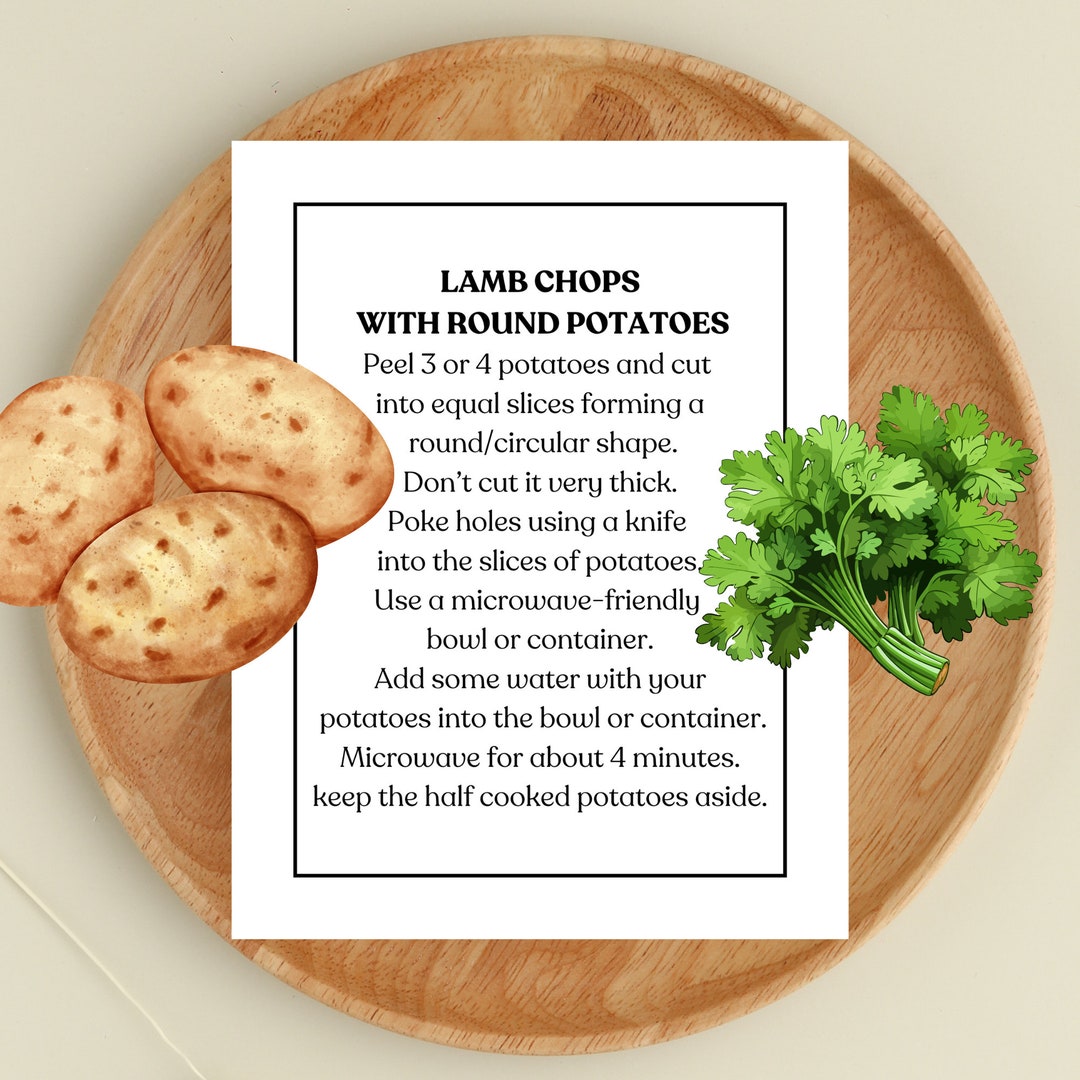Indian Foods, Lamb Chops With Round Potatoes, Simple and Easy Recipe