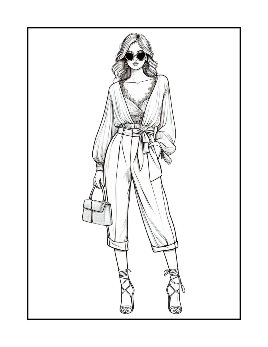 28 Unique Fashion Models Coloring - Il 1140xN.6244171015 Tb6d