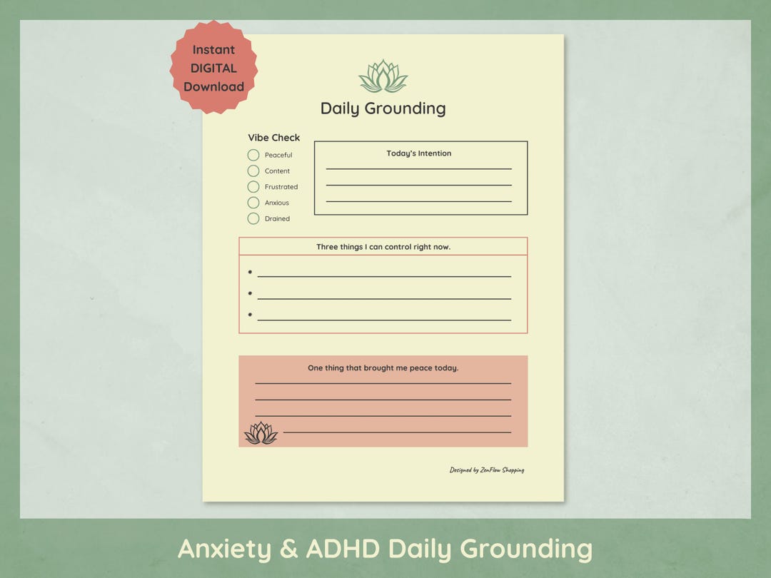 How To Create A Grounded Routine Worksheet Daily Grounding Worksheet, Mental Health Emotional Regulation, Stress ...