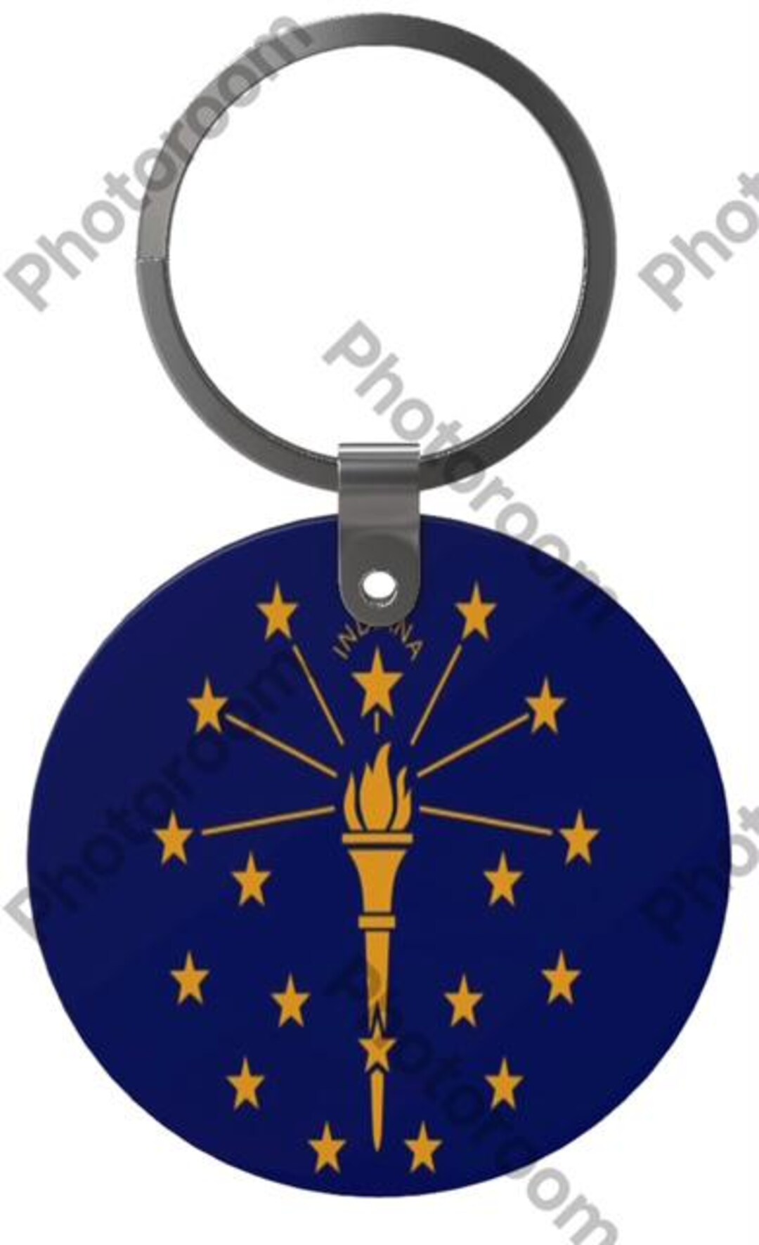 Indiana State Flag Keychain - Etsy