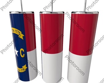 NORTH CAROLINA State FLAG Tumbler