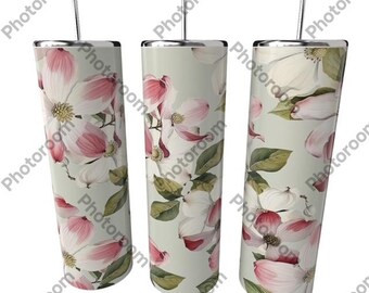 NORTH CAROLINA State FLOWER Tumbler - Flowering Dogwood