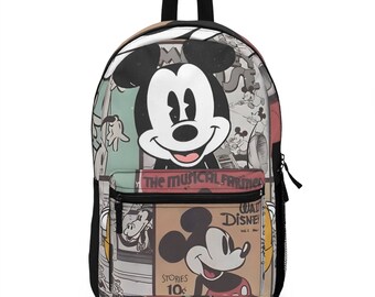 Rugzak - Gepersonaliseerde Mickey Mouse karakterrugzak - Rugzak met Mickey Mouse-print