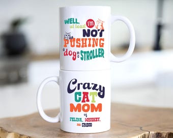 Taza de café personalizada y divertida para amantes de los gatos, regalo ideal para la loca de los gatos.