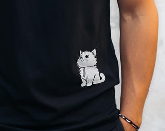 Funny Cat Dad T-shirt, Gender Neutral Kitten Design
