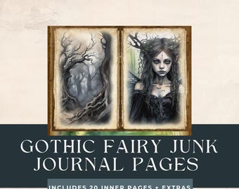 Gothic Fairies Junk Journal Pages