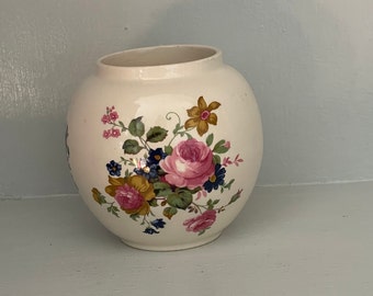 Vintage Sadler Floral Vase, England