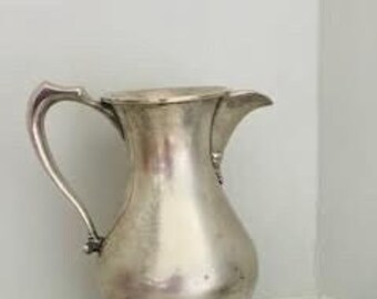 Silver Plated Footed Water Pitcher PM Italy