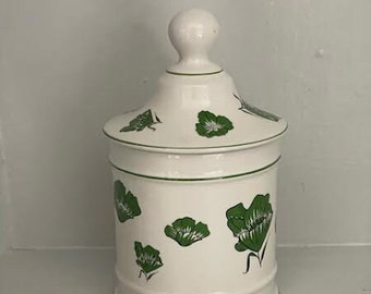 Old Foley  Lidded Canister Jar James Kent Staffordshire England Porcelain