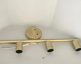 Surface Mounted Ceiling Chandelier Adjustable Brass Track Light Fixture