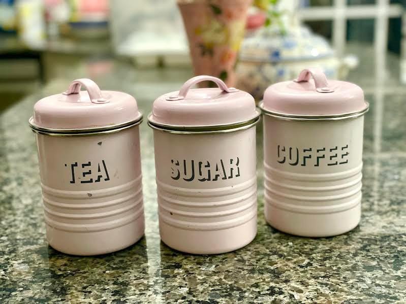 Pink Tea Canister Australia