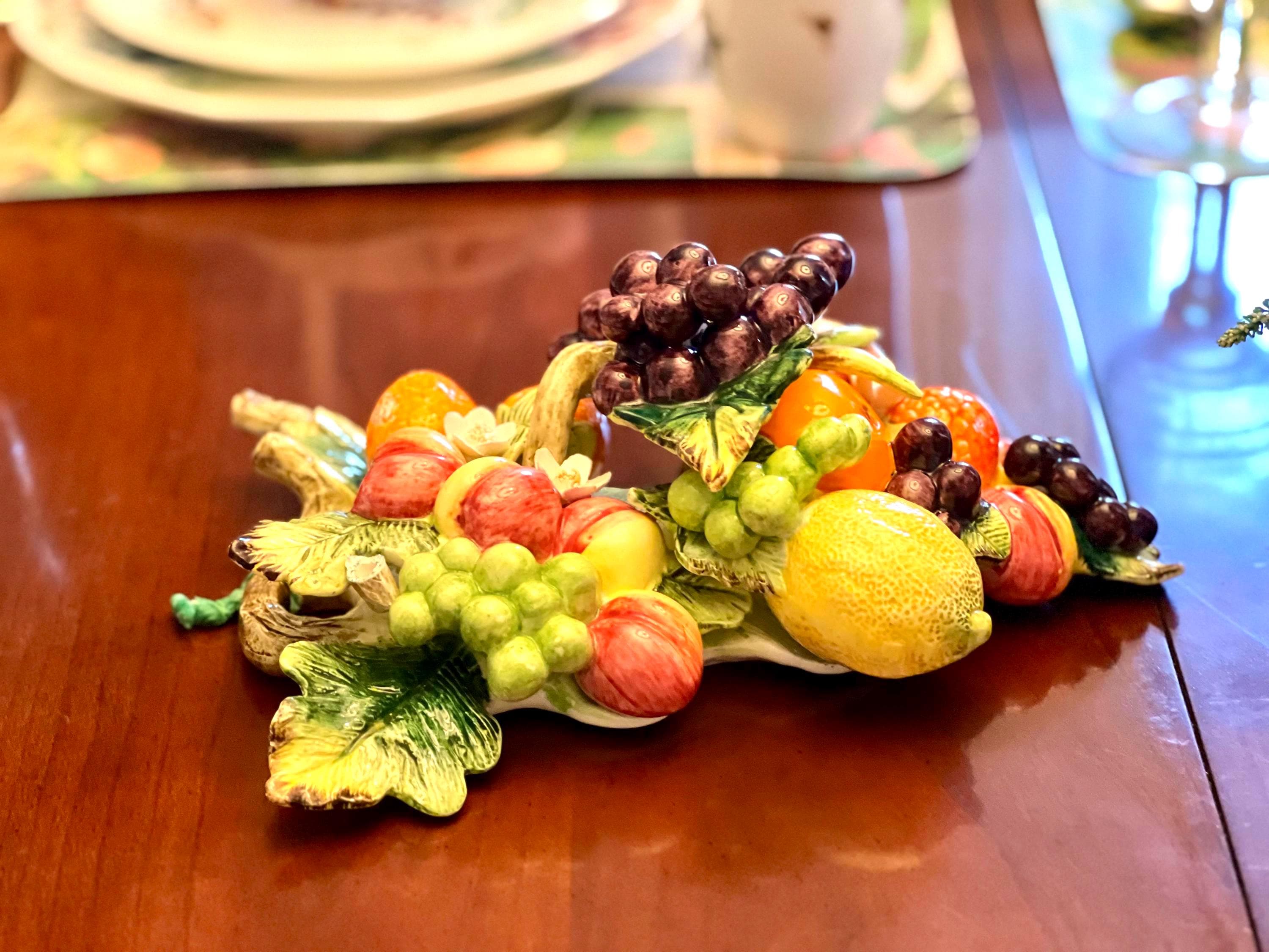 Capodimonte Porcelain Fruit - Etsy