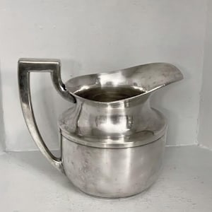 Vintage Silver Plated Water Pitcher: Elegant Kitchen Decor by W.B. MFG. Co.