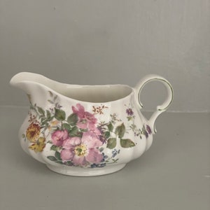 Vintage Royal Doulton Arcadia Milk/Creamer Jug Floral, England English Fine Bone China image 2