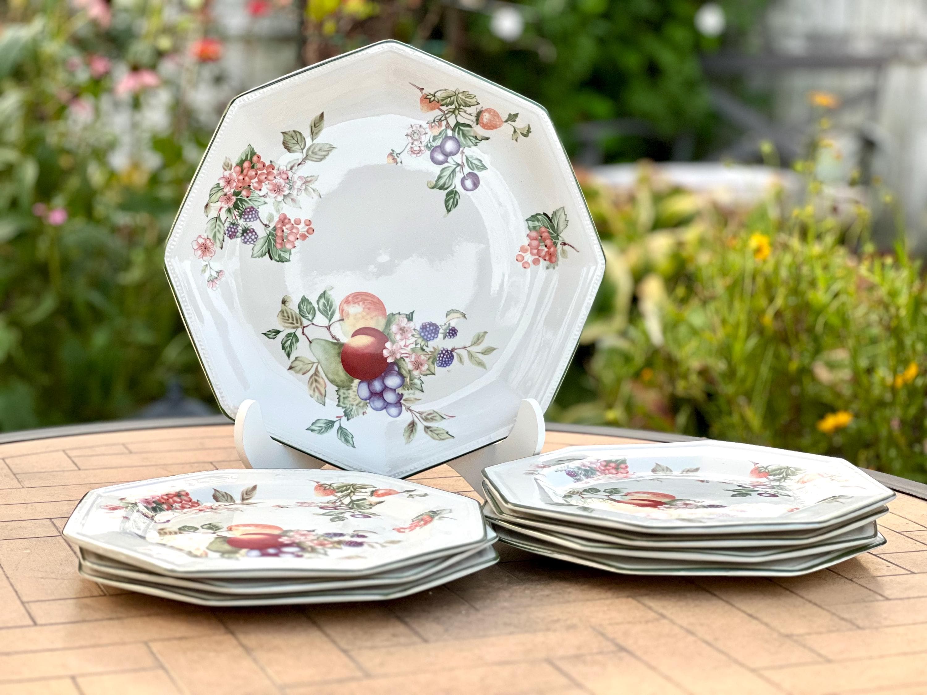 Johnson Bros Octagonal Dinner Plate - Etsy
