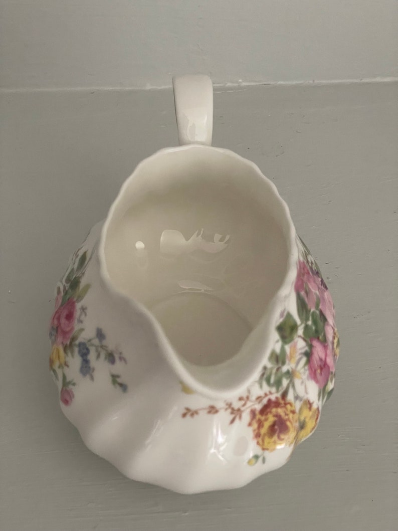 Vintage Royal Doulton Arcadia Milk/Creamer Jug Floral, England English Fine Bone China image 4