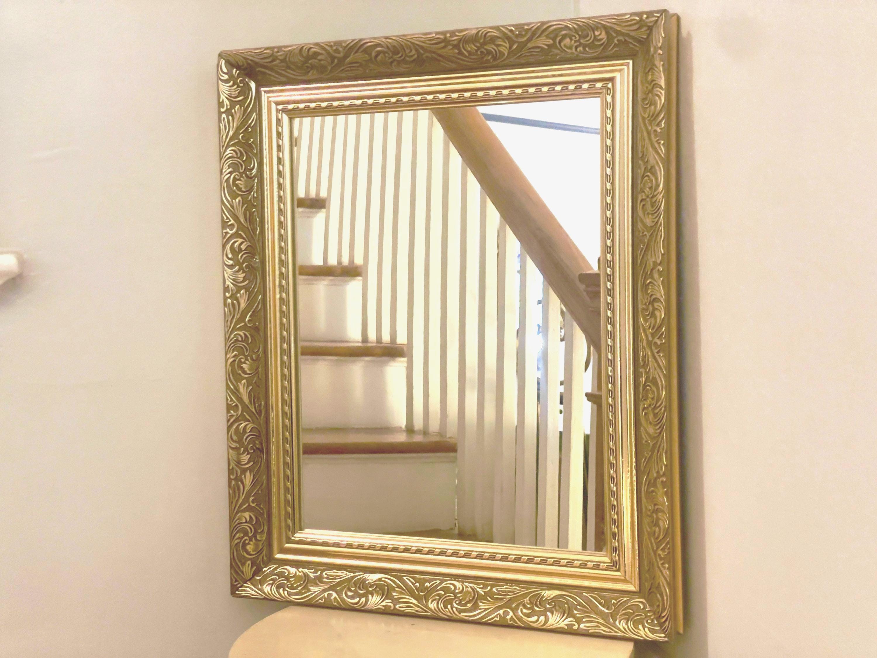 Antique Mirror 18 Inch - Etsy