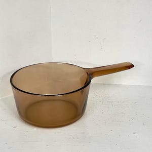 Panela vintage Corning Visions, 1,5 litro, utensílio de cozinha de vidro, fabricada nos EUA