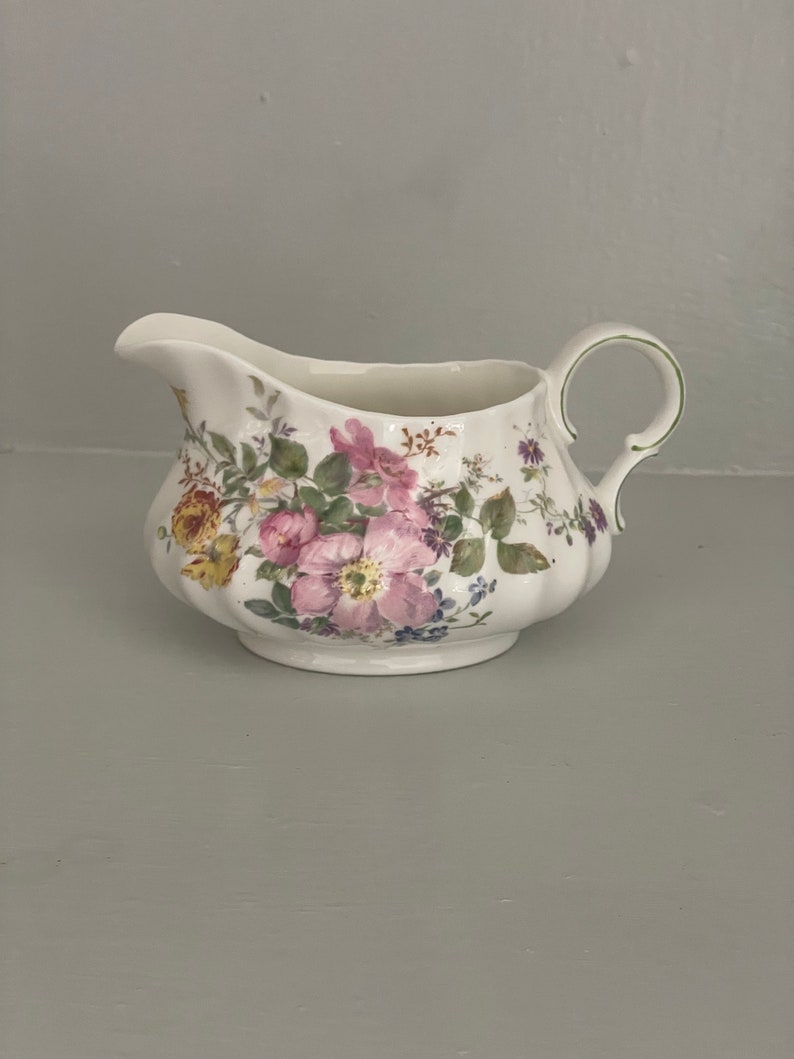 Vintage Royal Doulton Arcadia Milk/Creamer Jug Floral, England English Fine Bone China image 1