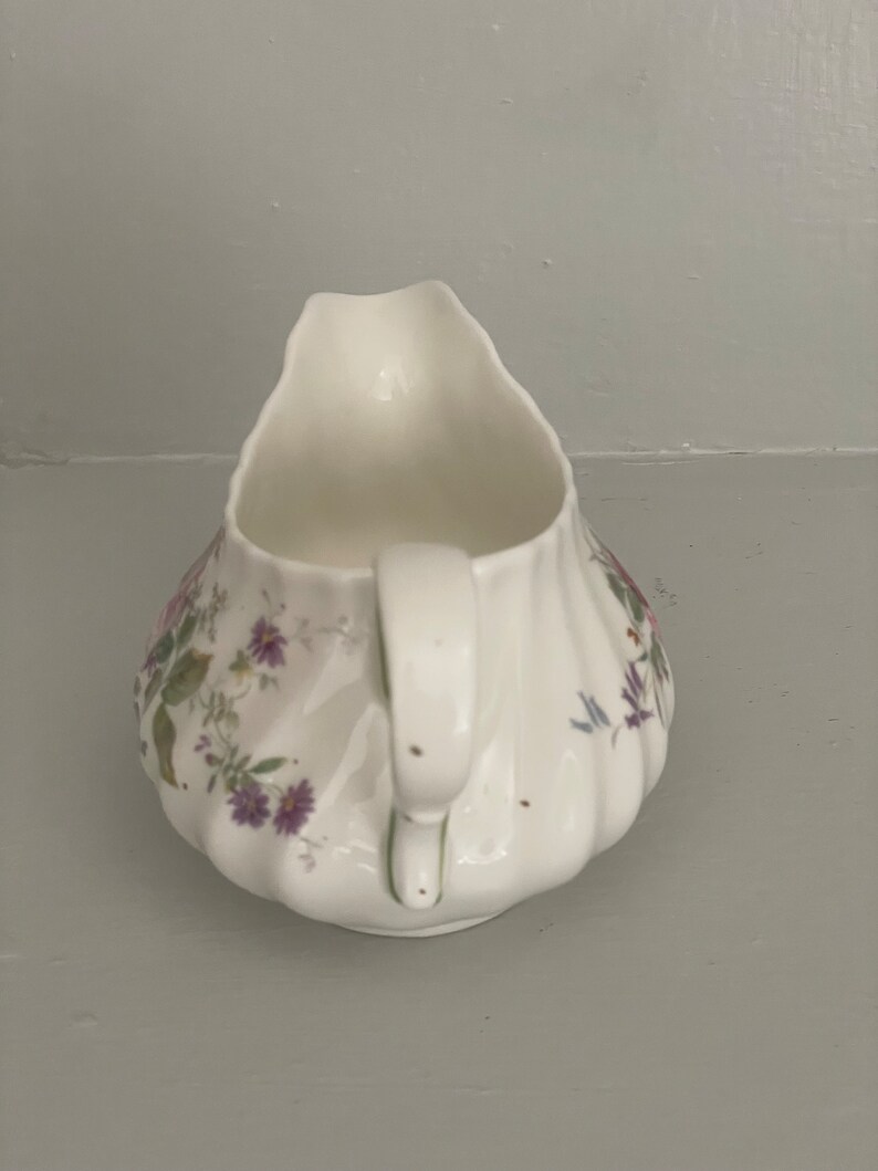 Vintage Royal Doulton Arcadia Milk/Creamer Jug Floral, England English Fine Bone China image 5