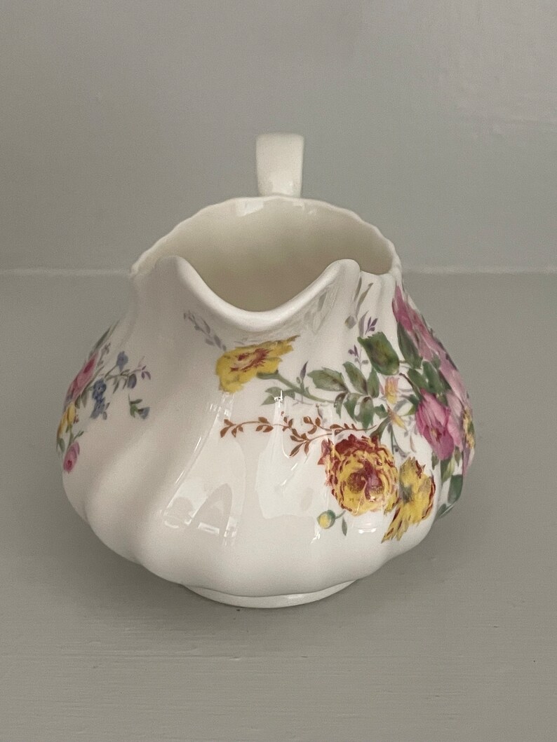 Vintage Royal Doulton Arcadia Milk/Creamer Jug Floral, England English Fine Bone China image 9