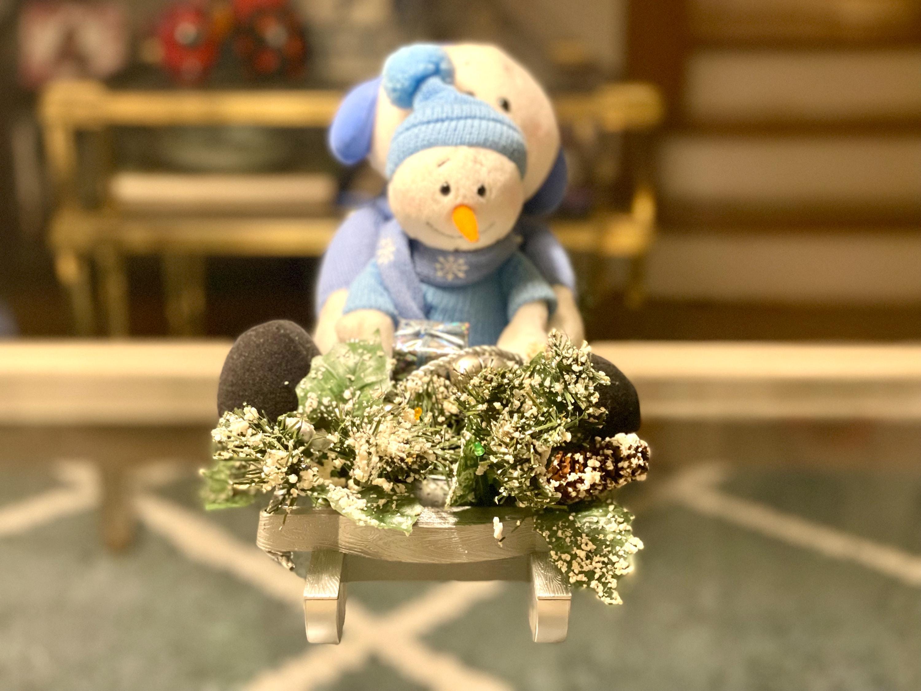 Avon A Magical Winter Sleigh Ride Snowman Singing Lights Plush