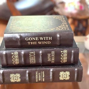 Vintage Faux Book Stack Dresser Box: Wood Jewelry & Trinket Storage