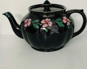 Vintage Teapot Mac Gibsons Hand Painted England
