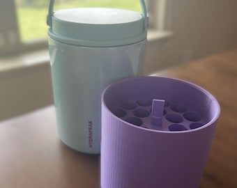 Peptide Storage Thermos Hydrapeak Inserts Cold Storage 3ml vials
