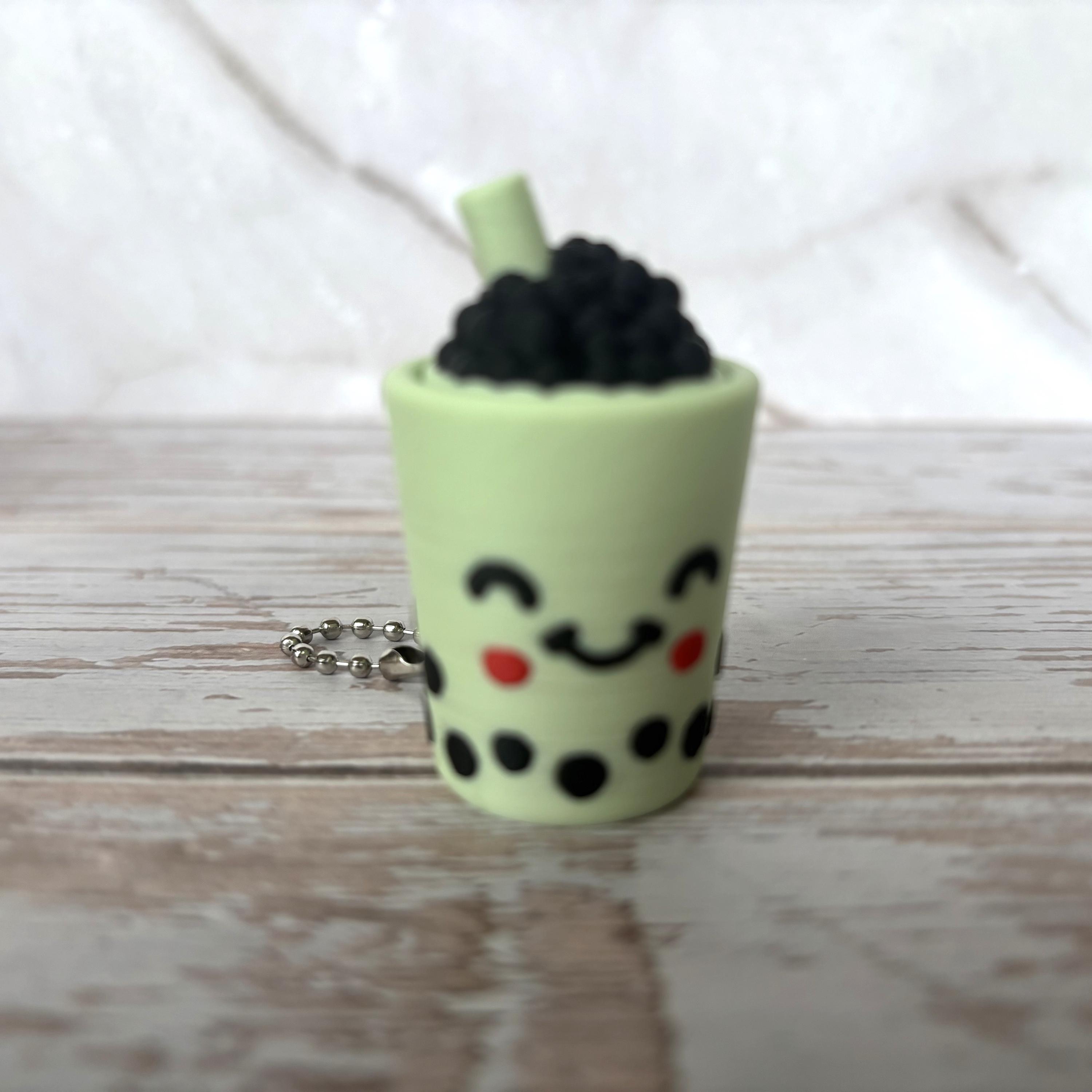 Boba Tea Fidget Clicker Keychains - Etsy