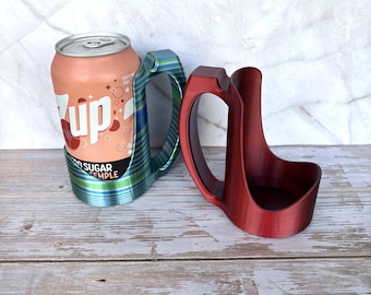 Sleek Grip Can Holder 12oz can: Handle helps with carpal tunnel, arthritis, neuropathy