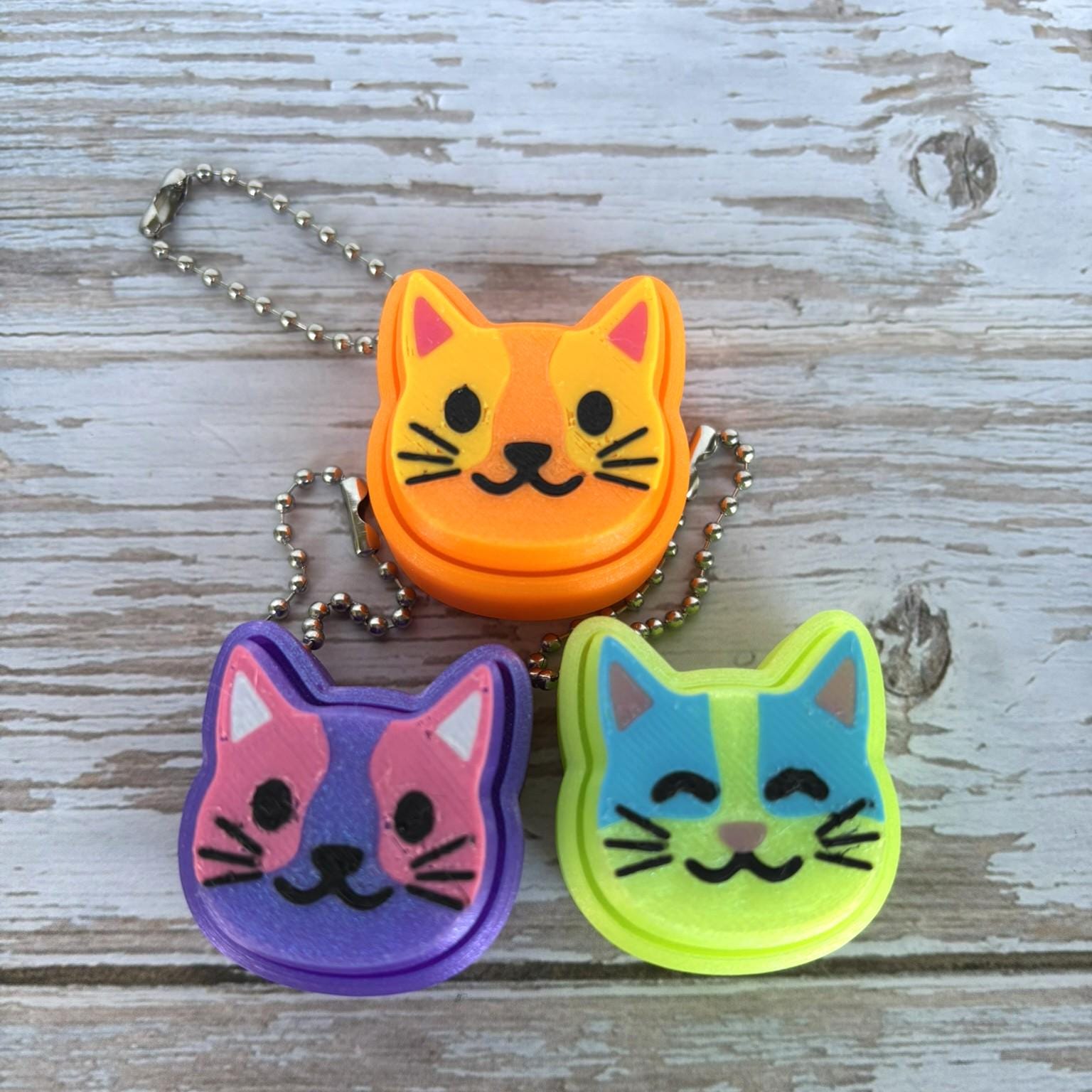 Kitty Clickers Cat Fidget Clicker Keychains | 3D Printed - Etsy