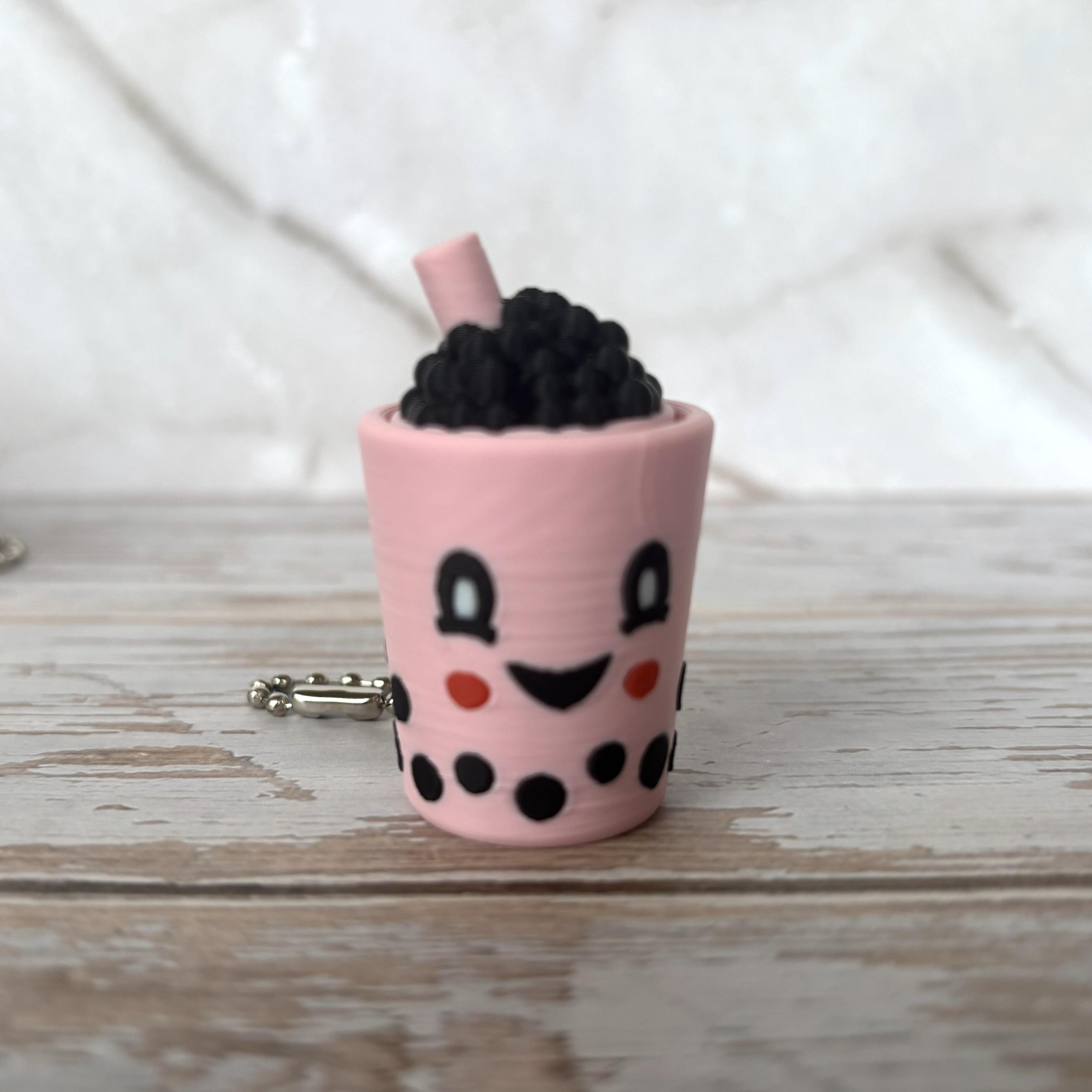 Boba Tea Fidget Clicker Keychains - Etsy