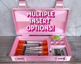 Peptide Travel Case 3ml Vials Syringes Alcohol Wipes