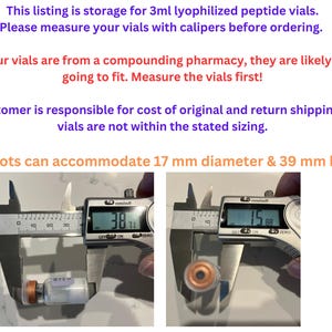 Peptide Travel Case 3ml Vials Syringes Alcohol Wipes image 5
