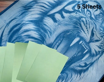 Cyanotypie Papierdruck Kit: DIY Schablonen, Sonnen Prints, Foto Geschenke