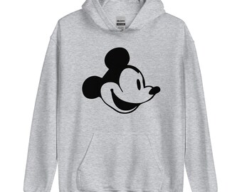 Mickey Mouse Hoodie for adults Disney shirt for Disney lovers of Mickey Mouse sweatshirt retro Mickey Mouse hoodie Simple Mickey Mouse shirt