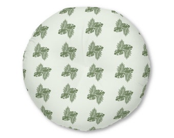 Coussin de sol capitonné, rond