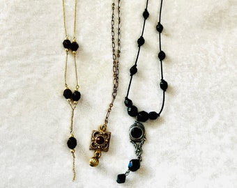 3 Vintage Y-necklaces