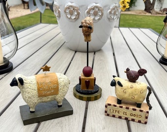 Country Collection Whisical Sheep - Set of 3