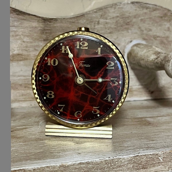 Vintage Seth Thomas Miniature Alarm Clock