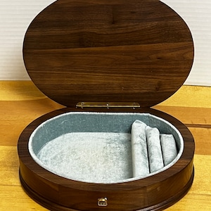 Oval Decatur Jewelry Box For Women or Men