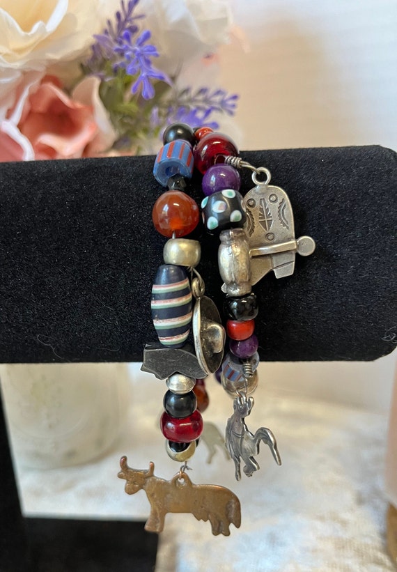 Handmade Western Charm Bracelet for your special cowgirl! View 3