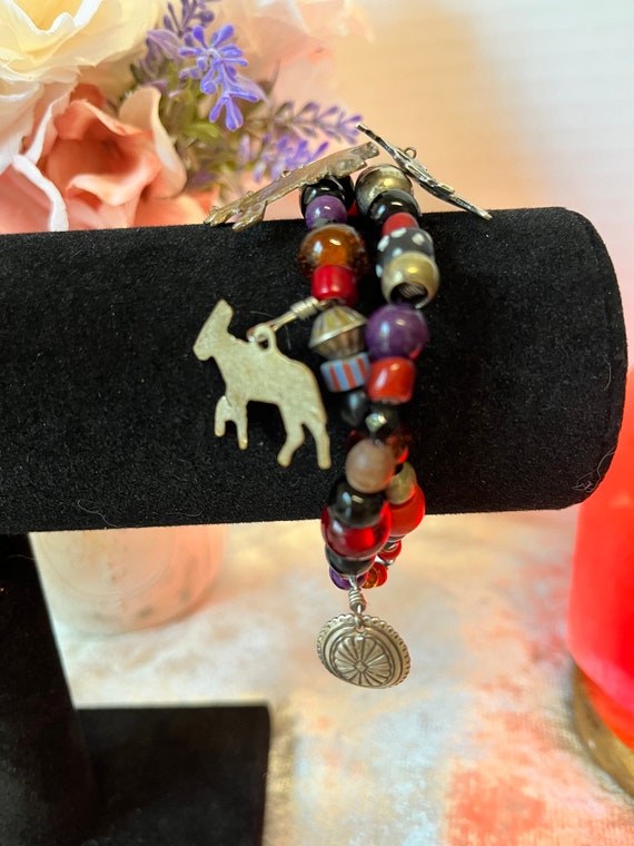 Handmade Western Charm Bracelet for your special cowgirl! View 2