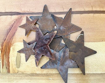 Primitive Rusted Stars, Bells, Lady Bugs and Dragonfiles